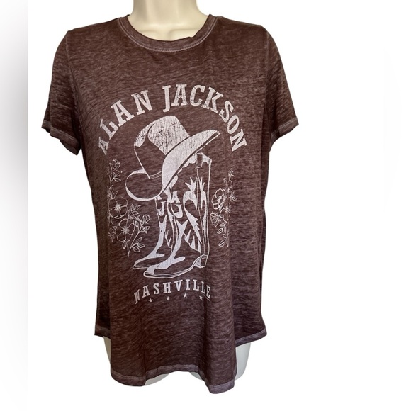 Alan Jackson Brown Short Sleeve Tee - Picture 1 of 5